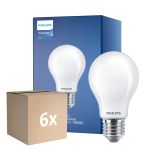 Mehrfachpackung 6x Philips MASTERValue LED E27 Birne Matt 11.2W 1521lm - 940 Kaltweiß | Höchste Farbwiedergabe - Dimmbar - Ersatz Für 100W